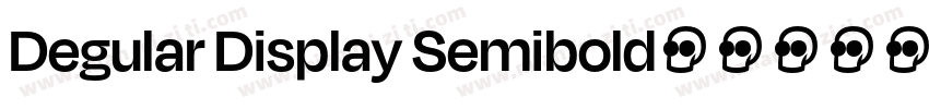 Degular Display Semibold字体转换